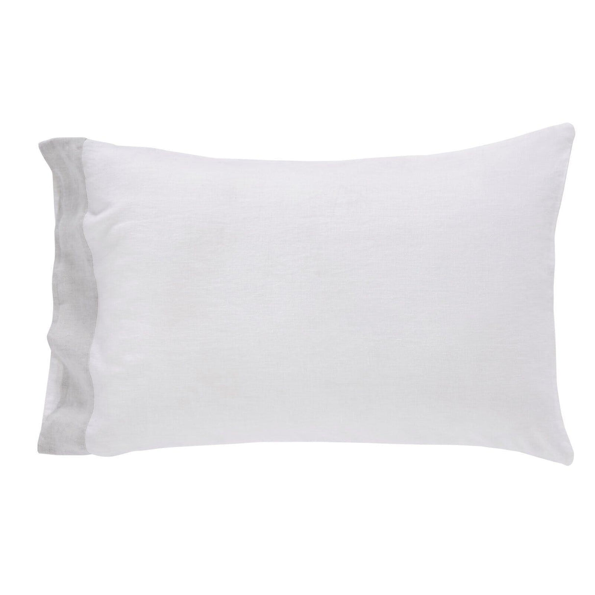 Orchids Lux Kyoto Solid Color White/ Mist 20 X 32 Pillowcase