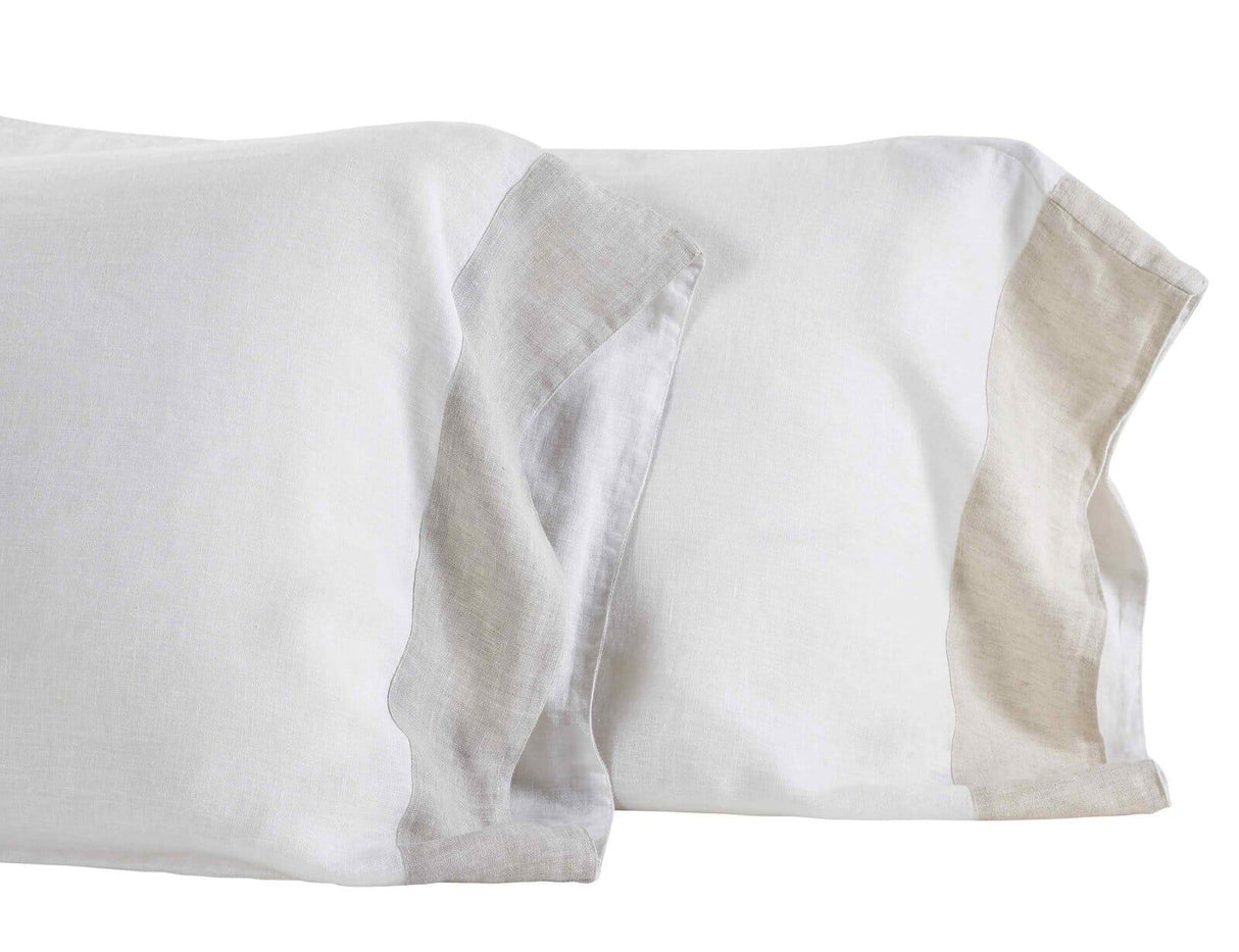 Orchids Lux Kyoto Solid Color White/ Mist 20 X 32 Pillowcase