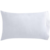 Orchids Lux Venice Solid Color & Pleated White 20 X 32 Pillowcase