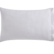 Orchids Lux Venice Solid Color & Pleated Silver 20 X 32 Pillowcase