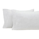Orchids Lux Halston Solid Color Off White Melange 20 X 32 Pillowcase