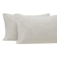 Orchids Lux Halston Solid Color Oatmeal Melange 20 X 32 Pillowcase