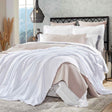 Orchids Lux Hudson Geomatric White 110 X 96 Blanket