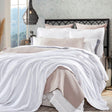 Orchids Lux Riviera Geomatric White 94 X 96 Blanket