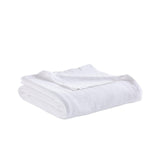 Orchids Lux Riviera Geomatric White 110 X 96 Blanket