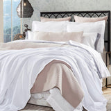 Orchids Lux Newpor Geomatric White 110 X 96 Blanket