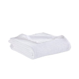 Orchids Lux Newpor Geomatric White 110 X 96 Blanket