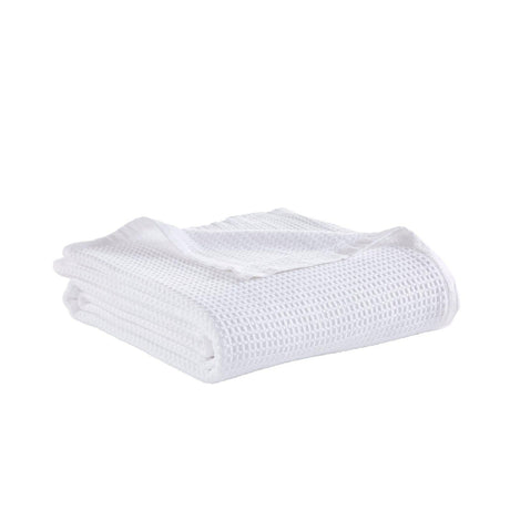 Orchids Lux Newpor Geomatric White 110 X 96 Blanket