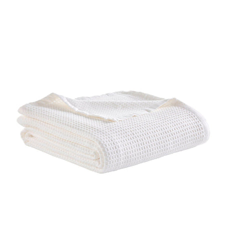 Orchids Lux Newpor Geomatric Off-White 110 X 96 Blanket