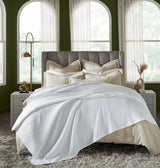 Orchids Lux Vienna Texture White 94 X 96 Blanket