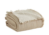 Orchids Lux Dana Texture Dune 110 X 96 Bed Throw
