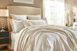 Orchids Lux Dana Texture Pearl 110 X 96 Bed Throw