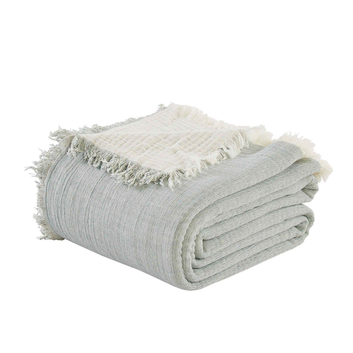 Orchids Lux Dana Texture Mint 94 X 96 Bed Throw