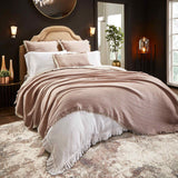 Orchids Lux Dana Texture Lavender 110 X 96 Bed Throw