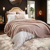 Orchids Lux Dana Texture Lavender 94 X 96 Bed Throw