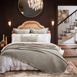 Orchids Lux Monroe Texture Navy 94 X 96 Bed Throw
