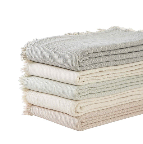 Orchids Lux Monroe Texture Beige 110 X 96 Bed Throw