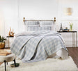 Orchids Lux Doyle Geomatric Sky 110 X 96 Bed Throw