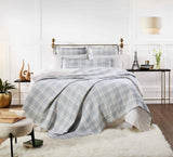 Orchids Lux Doyle Geomatric Sky 110 X 96 Bed Throw