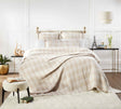 Orchids Lux Doyle Geomatric Dune 94 X 96 Bed Throw