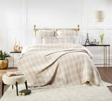 Orchids Lux Doyle Geomatric Dune 94 X 96 Bed Throw