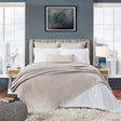 Orchids Lux Tivoli Geomatric Beige 110 X 96 Bed Throw