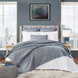 Orchids Lux Tivoli Geomatric Navy 94 X 96 Bed Throw