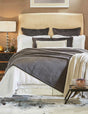 Orchids Lux Spencer Channel Steel 110 X 96 Coverlet