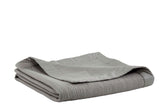 Orchids Lux Laela Stripes Pewter 110 X 96 Coverlet