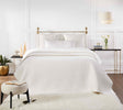 Orchids Lux Lucy Stitching Pearl 110 X 96 Coverlet
