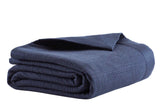 Orchids Lux Laela Stripes Navy 94 X 96 Coverlet