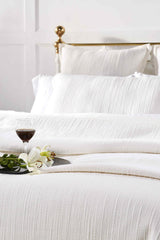 Orchids Lux Laela Stripes White 70 X 92 Coverlet