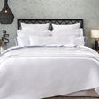 Orchids Lux Athena Chevron White 94 X 96 Coverlet