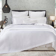 Orchids Lux Hamilton Geomatric White 110 X 96 Matelasse Coverlet