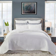 Orchids Lux Malibu Geomatric Pearl 94 X 96 Coverlet