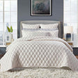 Orchids Lux Avalon Geomatric Beige 94 X 96 Coverlet