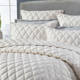 Orchids Lux Avalon Geomatric Beige 94 X 96 Coverlet