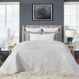Orchids Lux Laguna Channel White 94 X 96 Coverlet