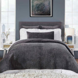 Orchids Lux Laguna Channel Steel 118 X 98 Coverlet