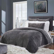 Orchids Lux Laguna Channel Steel 94 X 96 Coverlet