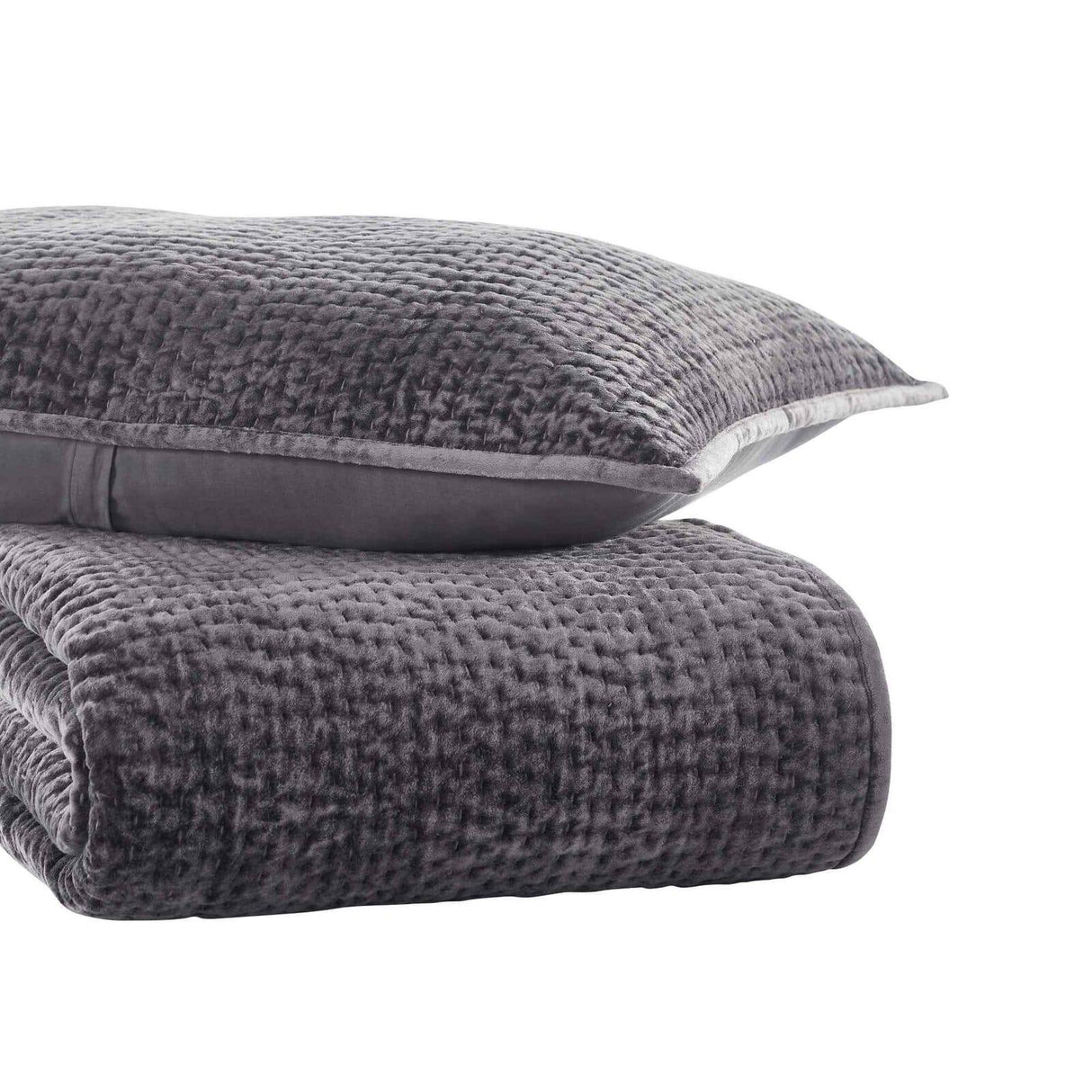 Orchids Lux Laguna Channel Steel 94 X 96 Coverlet