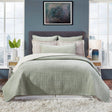 Orchids Lux Milton Geomatric Aloe 110 X 96 Coverlet