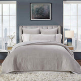 Orchids Lux Milton Geomatric Slate 94 X 96 Coverlet