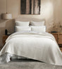Orchids Lux Maze Geomatric White 94 X 96 Coverlet