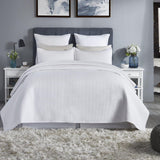 Orchids Lux Velentina Geomatric White 110 X 96 Coverlet