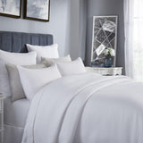 Orchids Lux Velentina Geomatric White 110 X 96 Coverlet