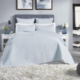 Orchids Lux Velentina Geomatric Blue 110 X 96 Coverlet