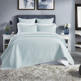 Orchids Lux Velentina Geomatric Mint 110 X 96 Coverlet