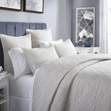 Orchids Lux Chloe Geomatric Beige 110 X 96 Coverlet