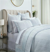 Orchids Lux Laysan Channel Sky 110 X 96 Coverlet